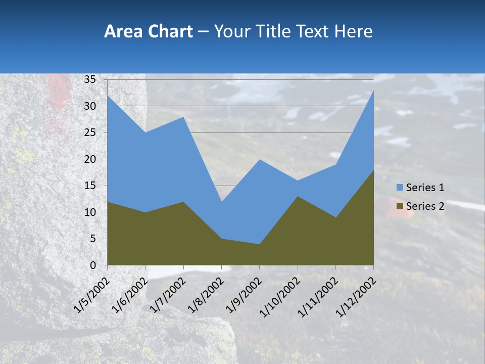 A Large Rock With A Red Cross Painted On It PowerPoint Template