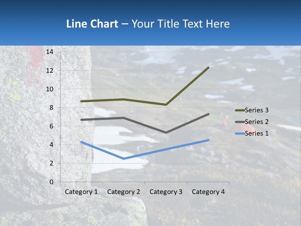 A Large Rock With A Red Cross Painted On It PowerPoint Template