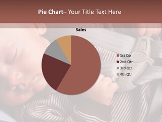 A Baby Is Sleeping In A Car Seat PowerPoint Template