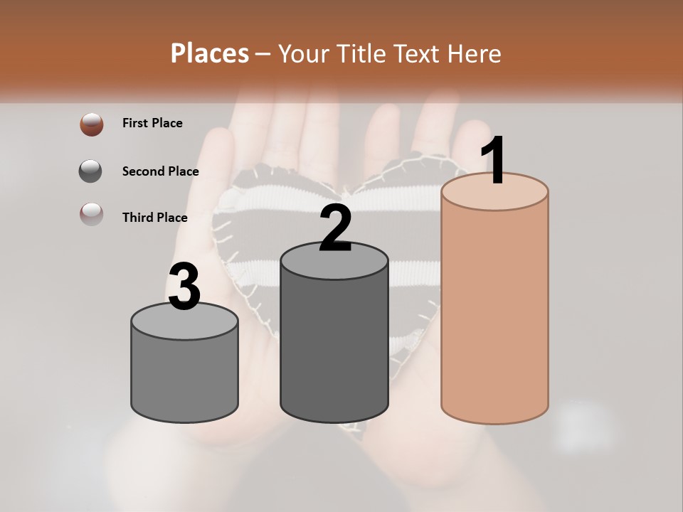 A Person Holding A Heart Shaped Object In Their Hands PowerPoint Template