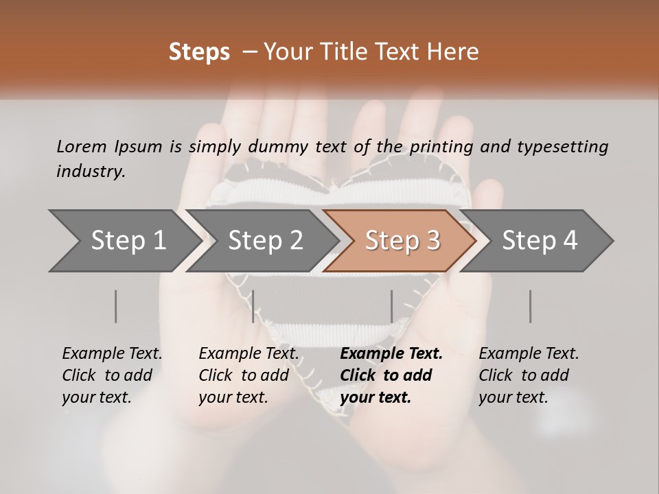 A Person Holding A Heart Shaped Object In Their Hands PowerPoint Template