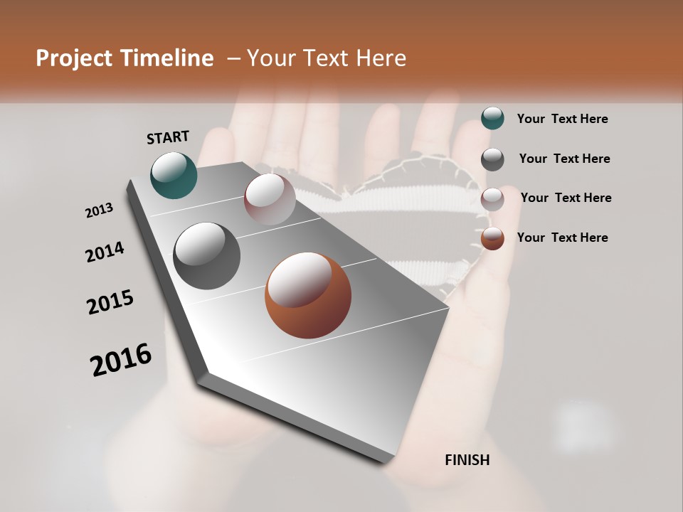 A Person Holding A Heart Shaped Object In Their Hands PowerPoint Template