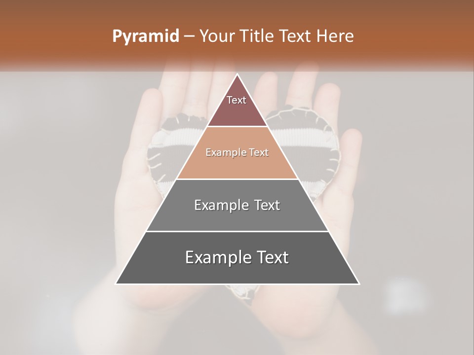 A Person Holding A Heart Shaped Object In Their Hands PowerPoint Template