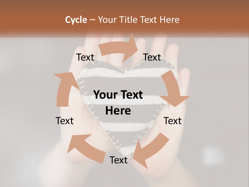 A Person Holding A Heart Shaped Object In Their Hands PowerPoint Template