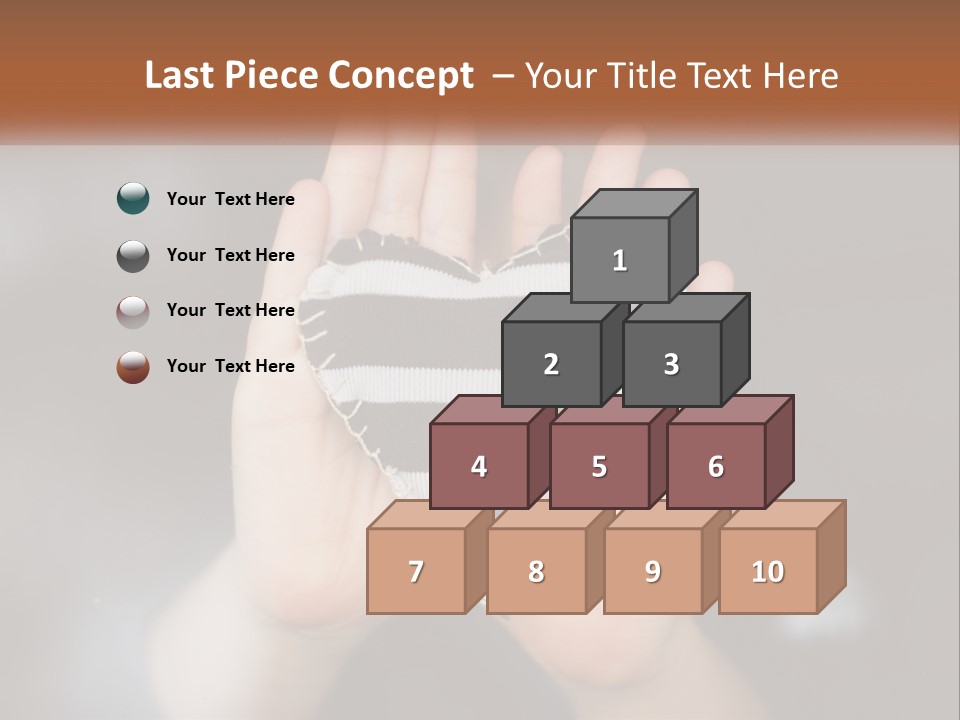 A Person Holding A Heart Shaped Object In Their Hands PowerPoint Template