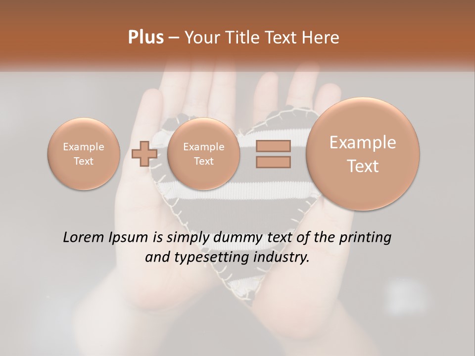 A Person Holding A Heart Shaped Object In Their Hands PowerPoint Template