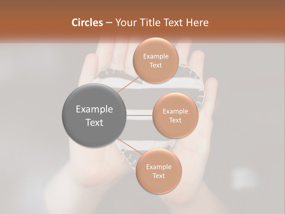 A Person Holding A Heart Shaped Object In Their Hands PowerPoint Template