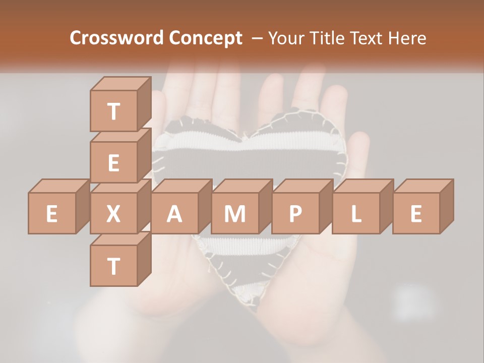 A Person Holding A Heart Shaped Object In Their Hands PowerPoint Template