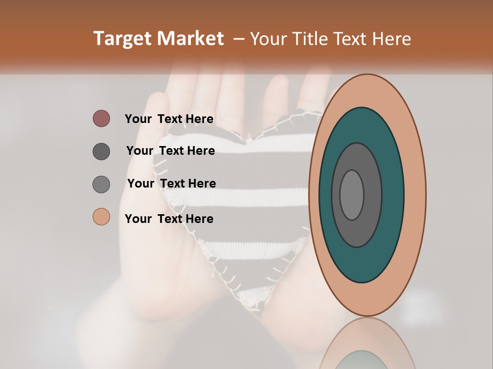 A Person Holding A Heart Shaped Object In Their Hands PowerPoint Template