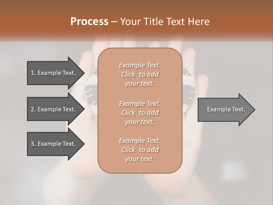 A Person Holding A Heart Shaped Object In Their Hands PowerPoint Template