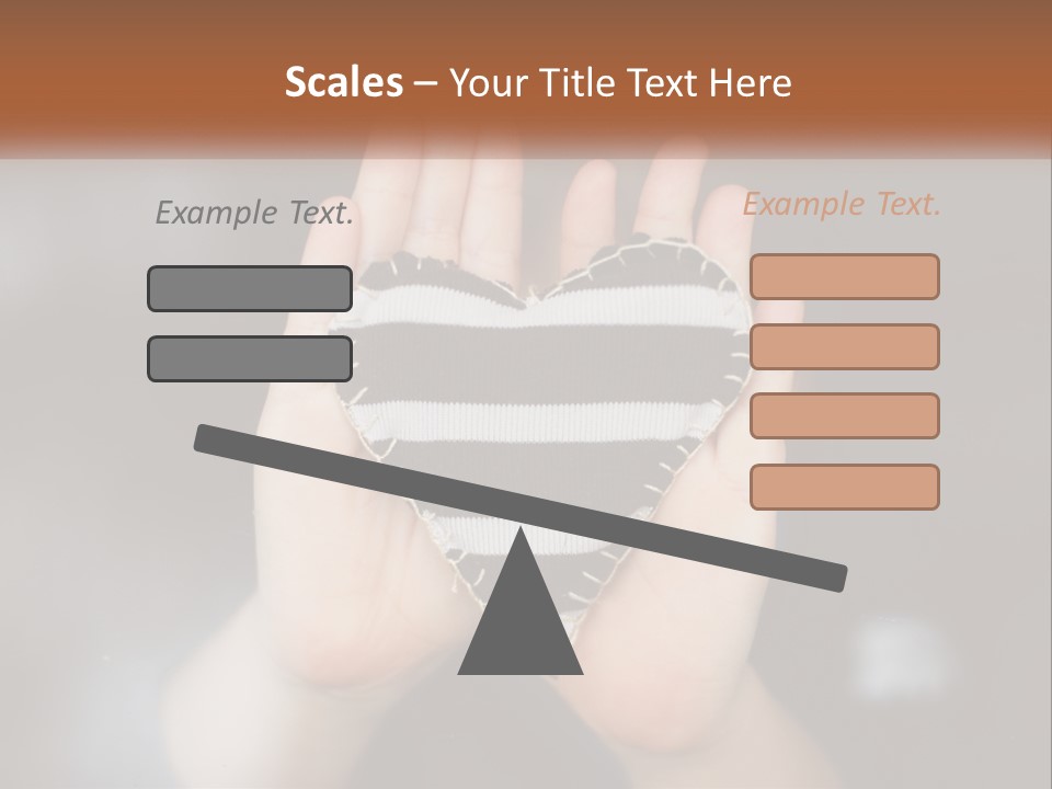 A Person Holding A Heart Shaped Object In Their Hands PowerPoint Template