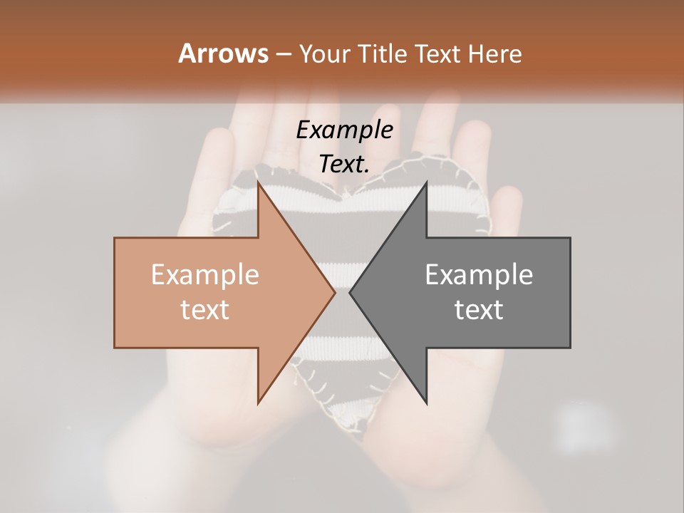 A Person Holding A Heart Shaped Object In Their Hands PowerPoint Template