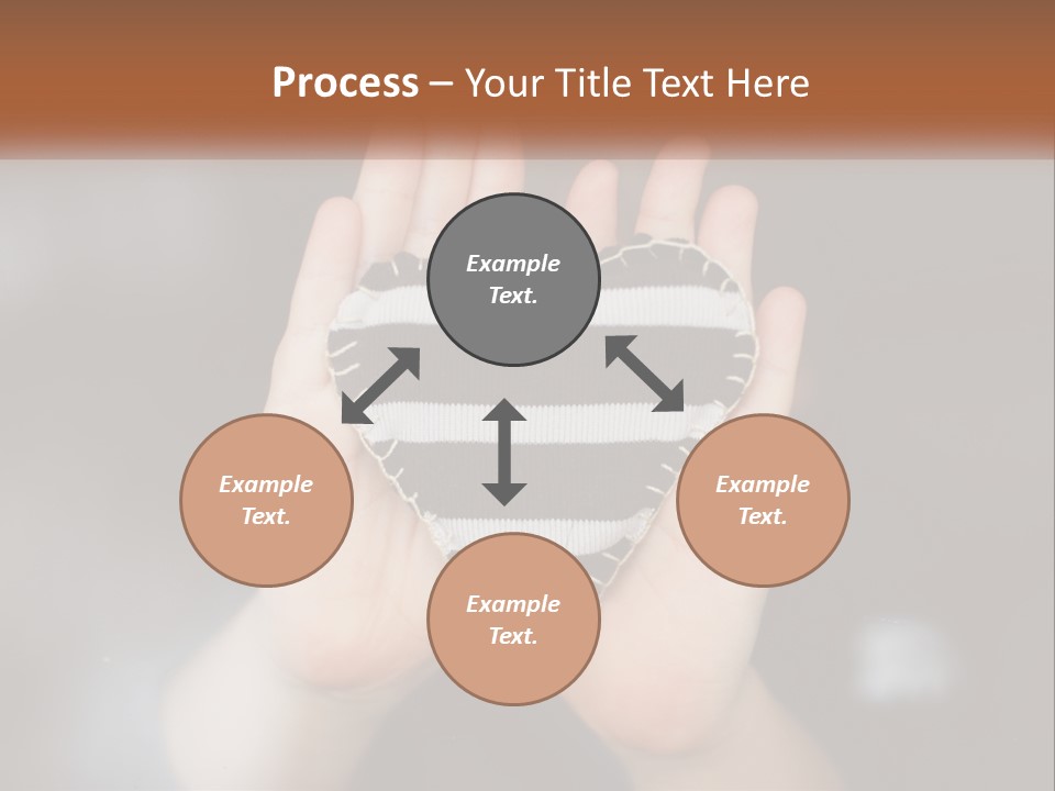 A Person Holding A Heart Shaped Object In Their Hands PowerPoint Template