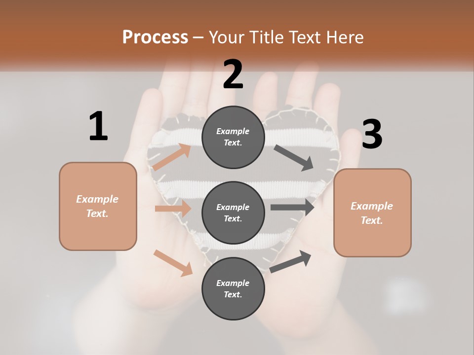 A Person Holding A Heart Shaped Object In Their Hands PowerPoint Template