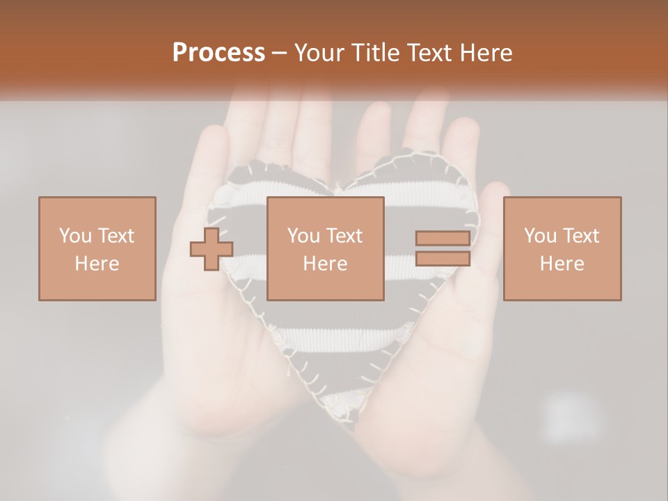 A Person Holding A Heart Shaped Object In Their Hands PowerPoint Template