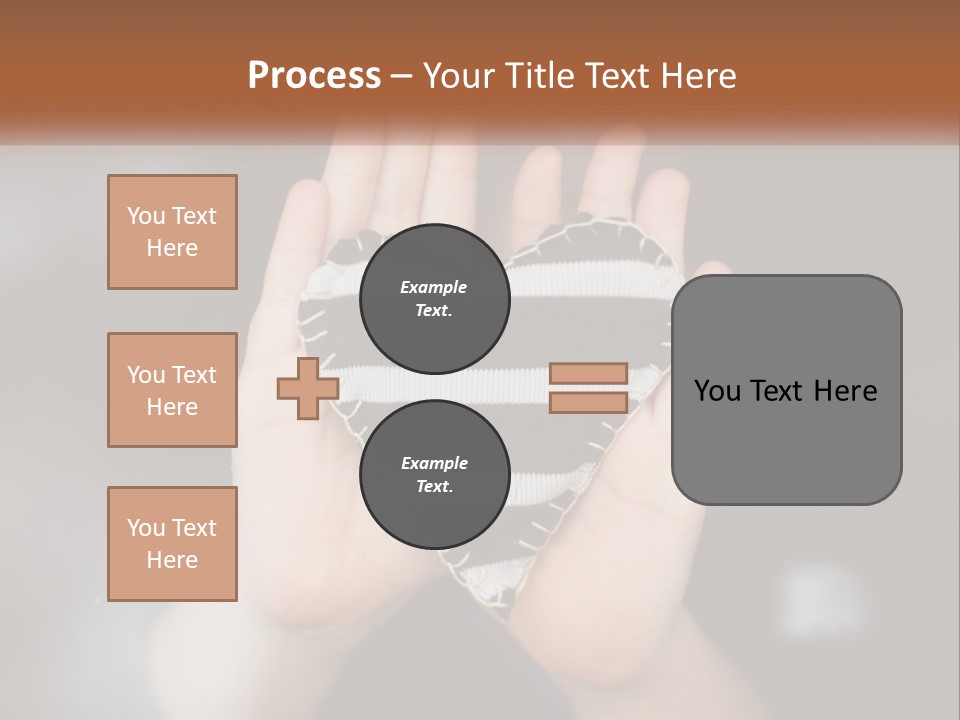 A Person Holding A Heart Shaped Object In Their Hands PowerPoint Template