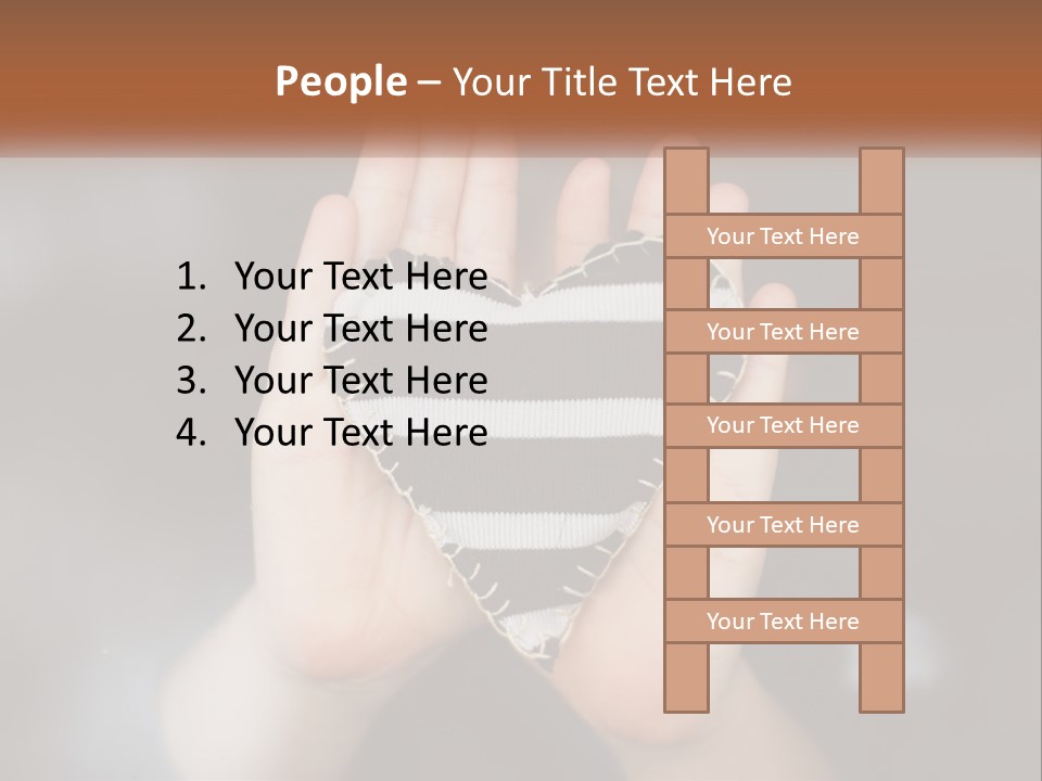 A Person Holding A Heart Shaped Object In Their Hands PowerPoint Template