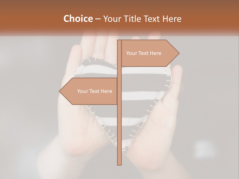 A Person Holding A Heart Shaped Object In Their Hands PowerPoint Template