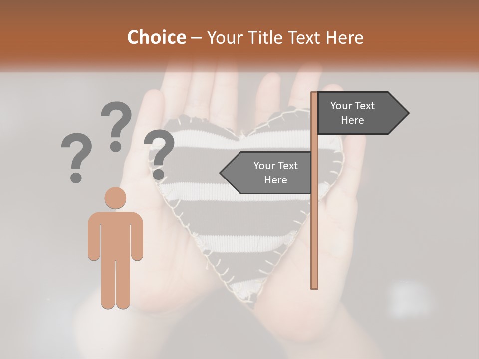 A Person Holding A Heart Shaped Object In Their Hands PowerPoint Template