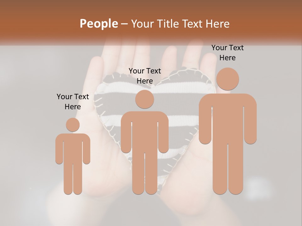 A Person Holding A Heart Shaped Object In Their Hands PowerPoint Template