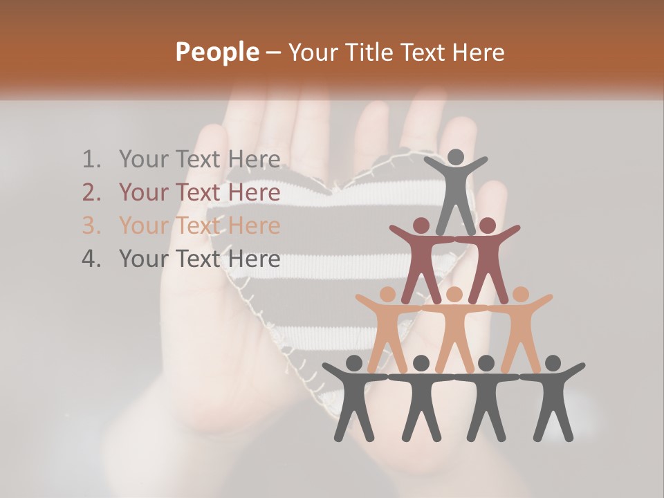 A Person Holding A Heart Shaped Object In Their Hands PowerPoint Template