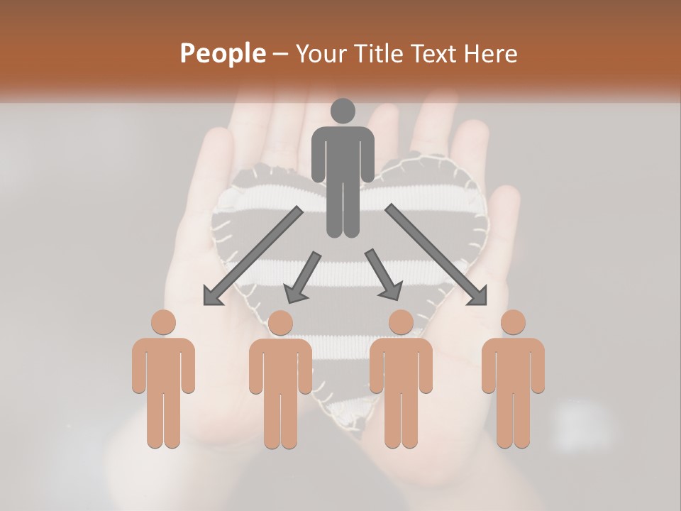 A Person Holding A Heart Shaped Object In Their Hands PowerPoint Template