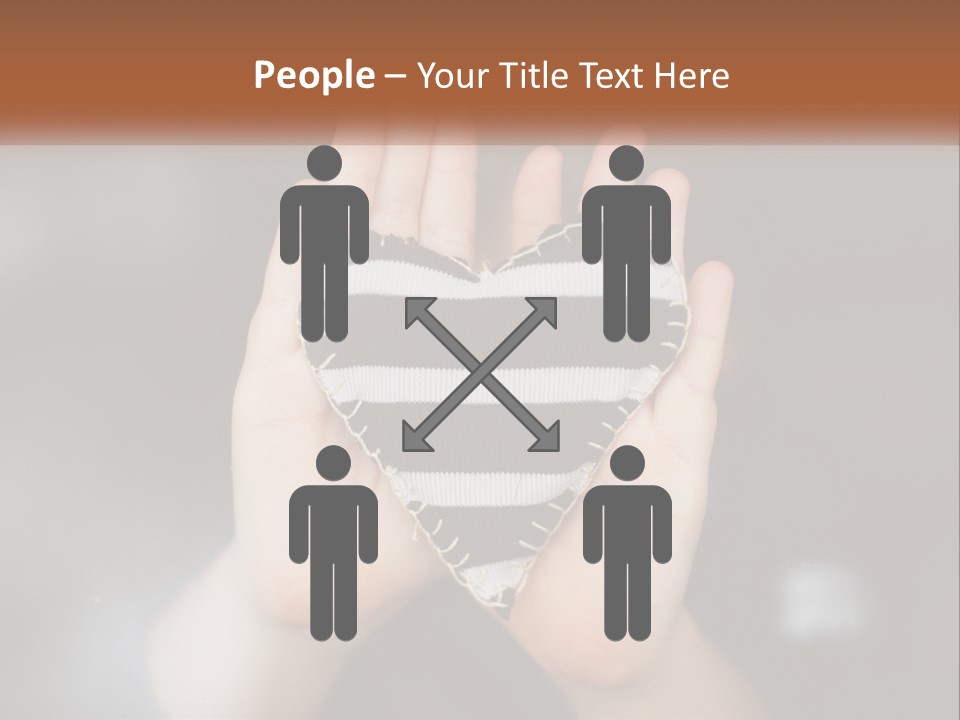 A Person Holding A Heart Shaped Object In Their Hands PowerPoint Template