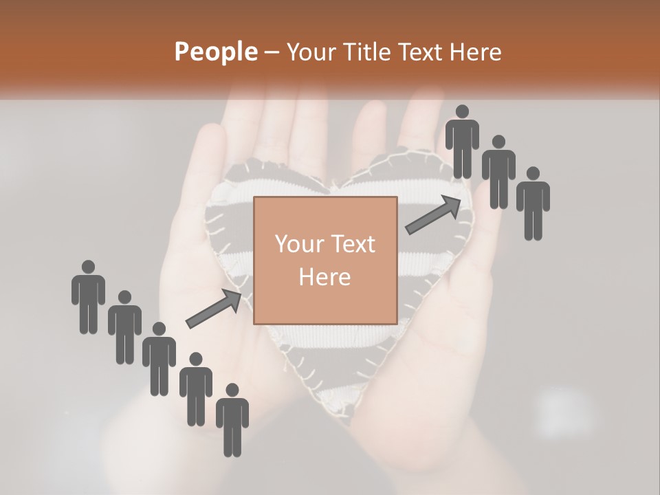 A Person Holding A Heart Shaped Object In Their Hands PowerPoint Template