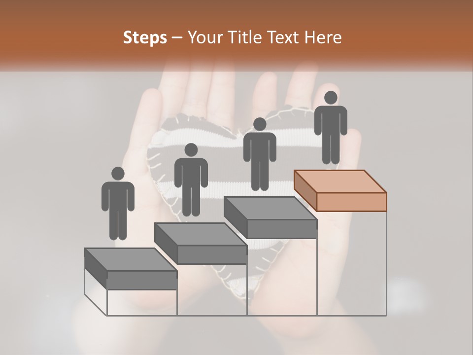 A Person Holding A Heart Shaped Object In Their Hands PowerPoint Template