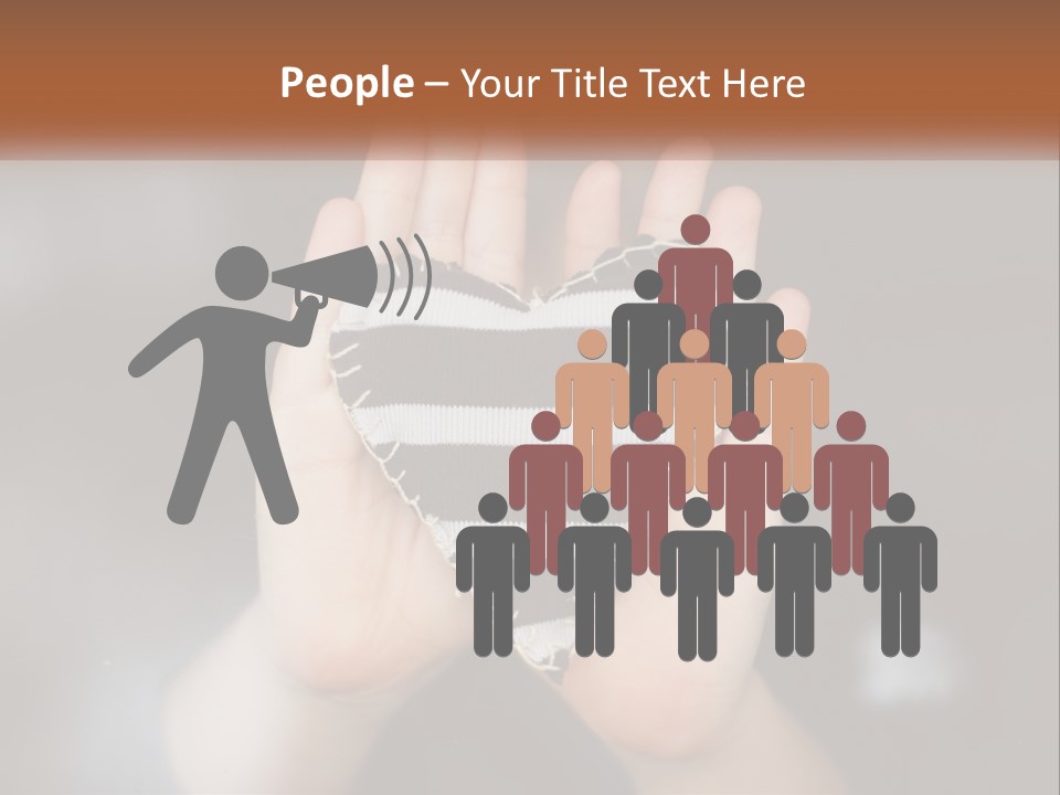 A Person Holding A Heart Shaped Object In Their Hands PowerPoint Template