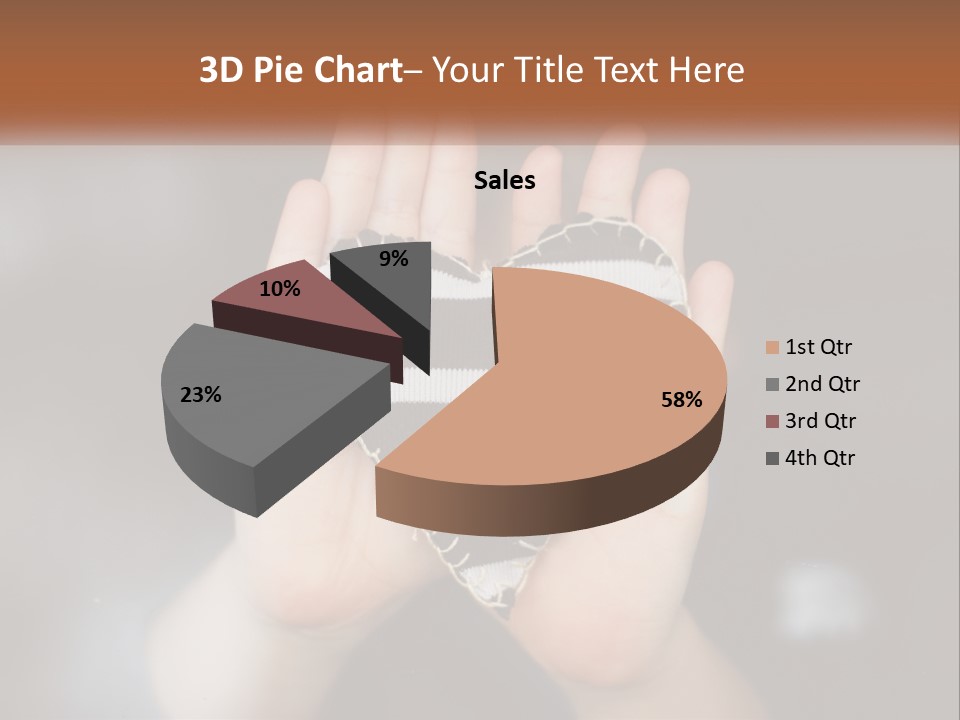 A Person Holding A Heart Shaped Object In Their Hands PowerPoint Template