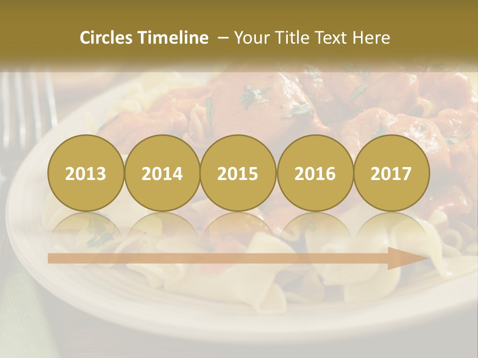 A White Plate Topped With Pasta Covered In Sauce PowerPoint Template