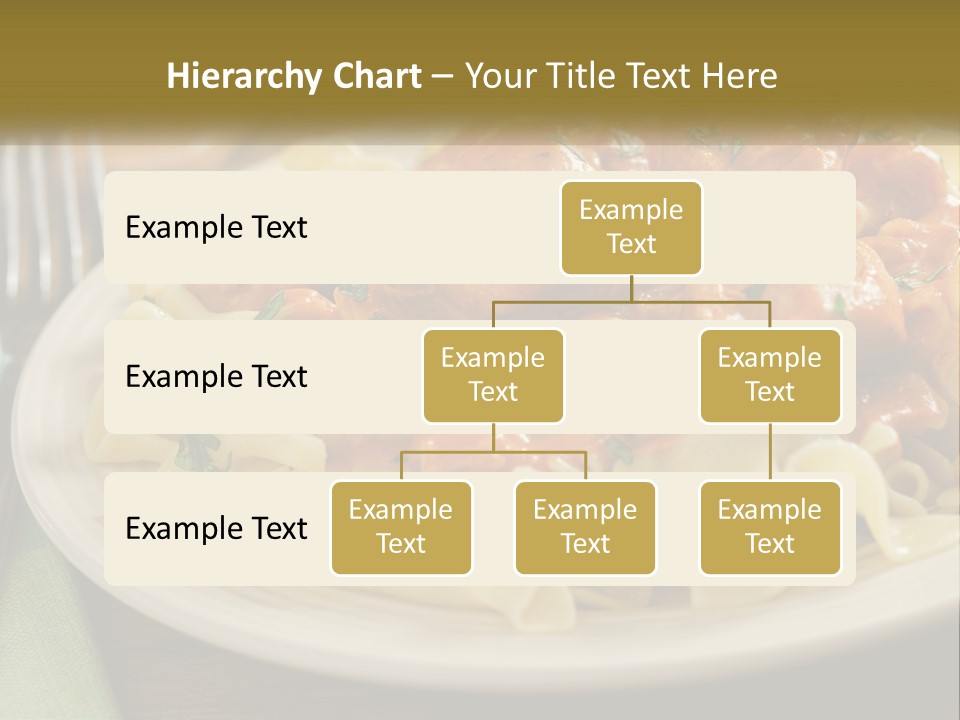 A White Plate Topped With Pasta Covered In Sauce PowerPoint Template