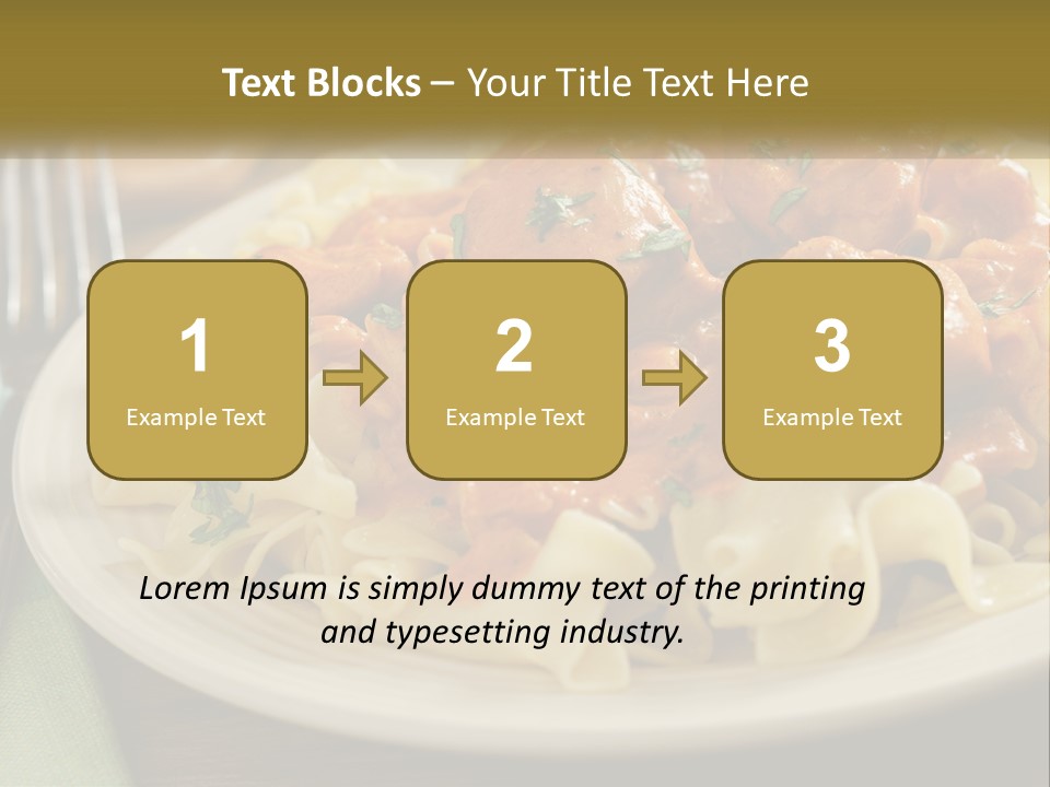 A White Plate Topped With Pasta Covered In Sauce PowerPoint Template