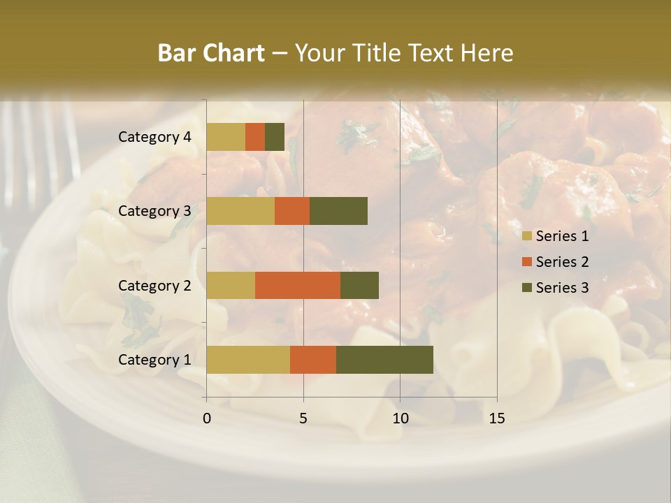 A White Plate Topped With Pasta Covered In Sauce PowerPoint Template