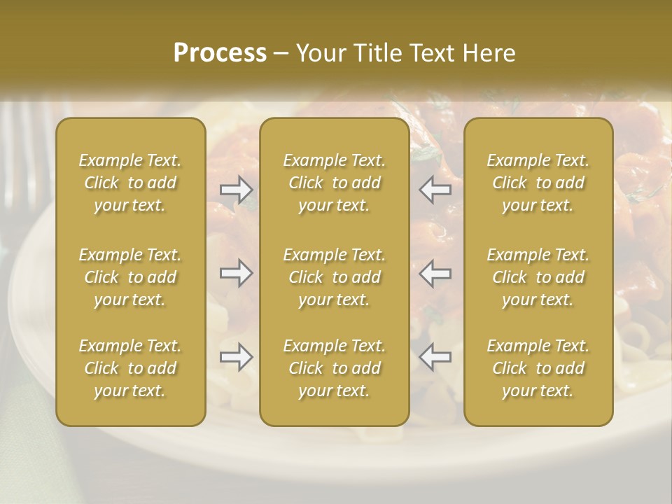 A White Plate Topped With Pasta Covered In Sauce PowerPoint Template