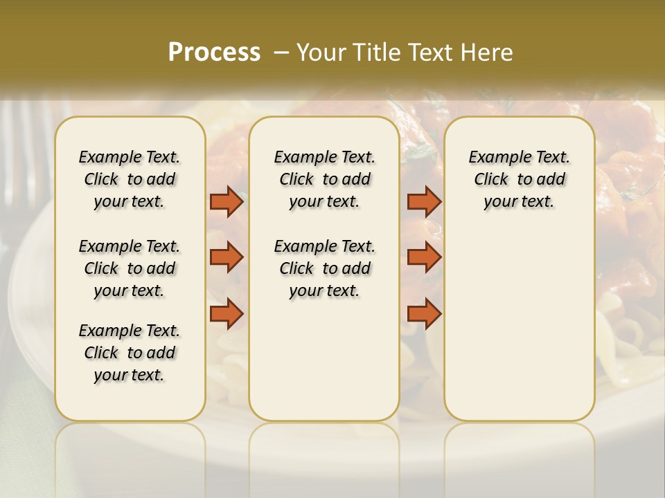 A White Plate Topped With Pasta Covered In Sauce PowerPoint Template