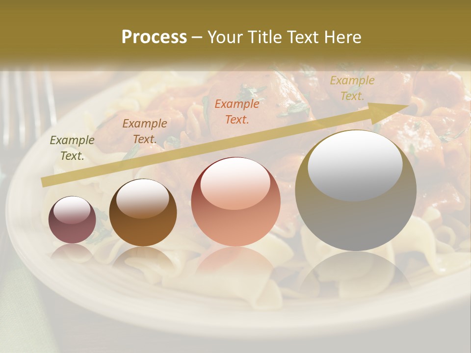 A White Plate Topped With Pasta Covered In Sauce PowerPoint Template