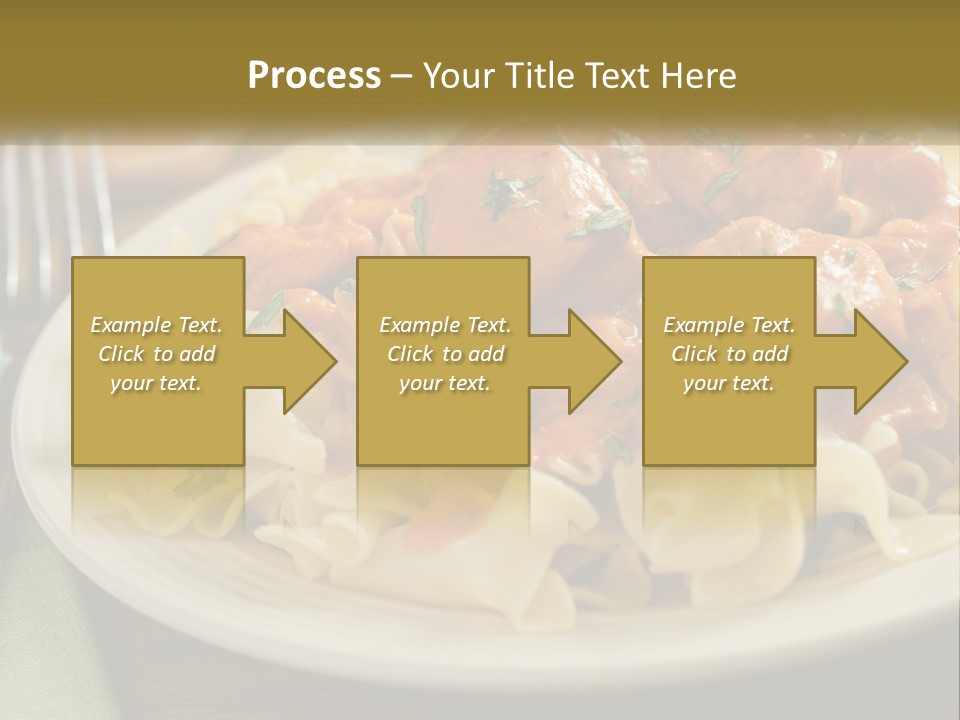 A White Plate Topped With Pasta Covered In Sauce PowerPoint Template