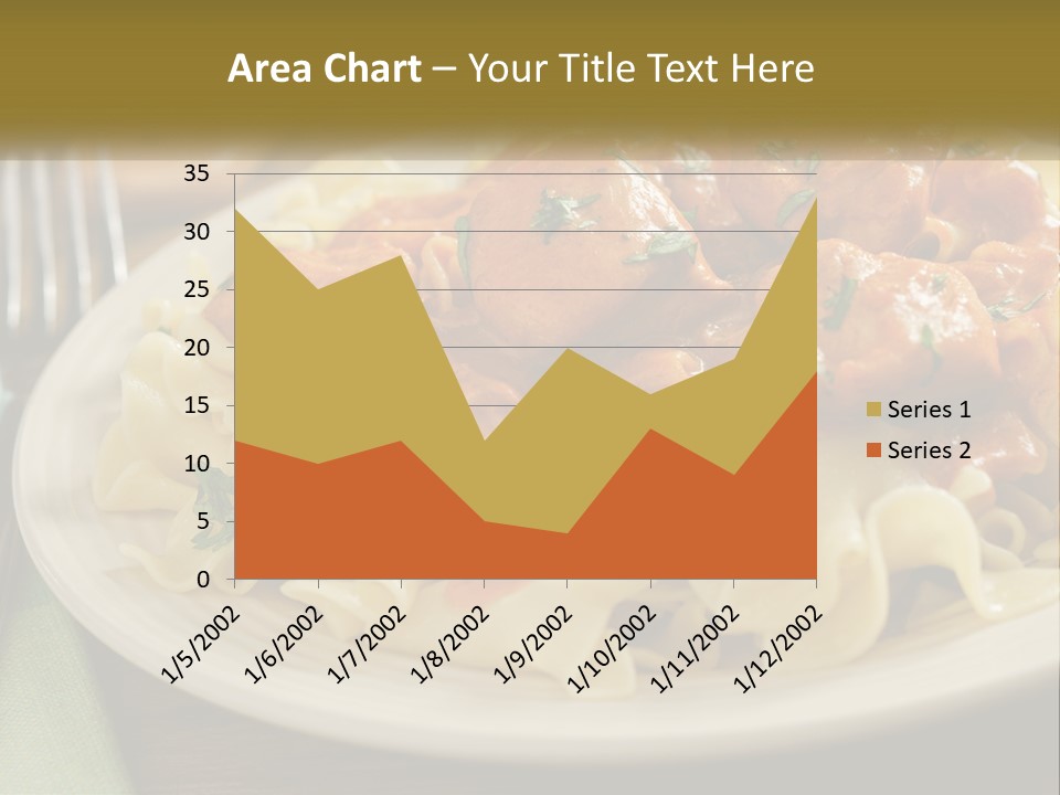 A White Plate Topped With Pasta Covered In Sauce PowerPoint Template