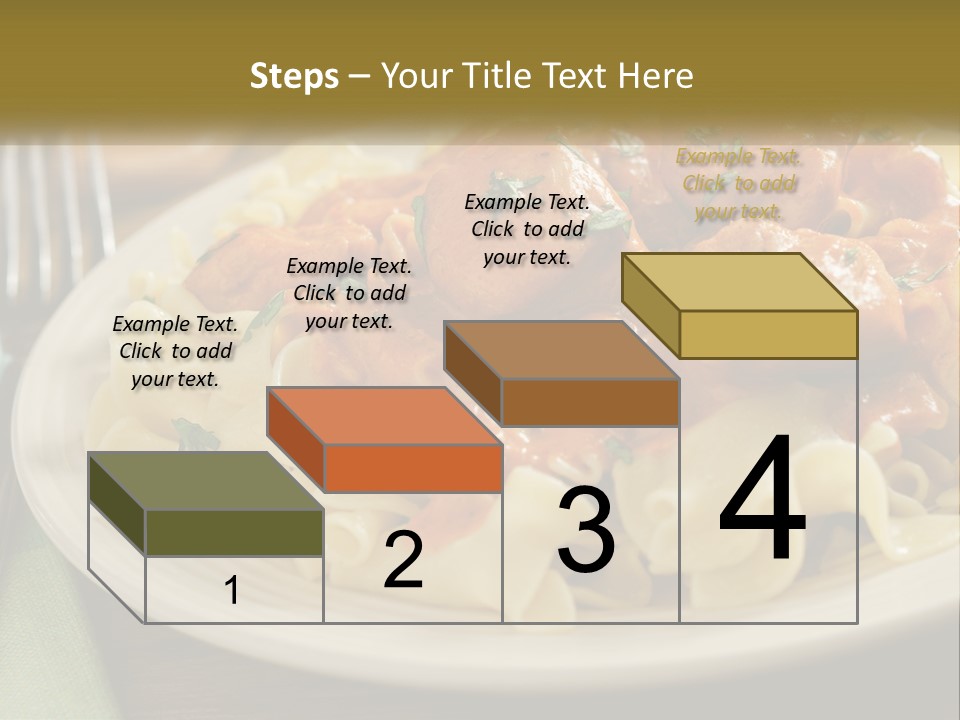 A White Plate Topped With Pasta Covered In Sauce PowerPoint Template