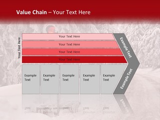 A Stop Light On A Snowy Road With Trees In The Background PowerPoint Template