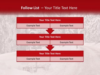 A Stop Light On A Snowy Road With Trees In The Background PowerPoint Template