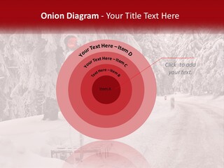 A Stop Light On A Snowy Road With Trees In The Background PowerPoint Template