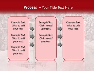 A Stop Light On A Snowy Road With Trees In The Background PowerPoint Template