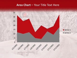A Stop Light On A Snowy Road With Trees In The Background PowerPoint Template