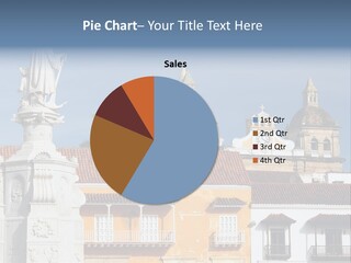A Statue Of Jesus On Top Of A Building PowerPoint Template