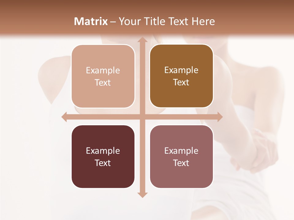 A Woman In A White Tank Top Is Doing Yoga PowerPoint Template