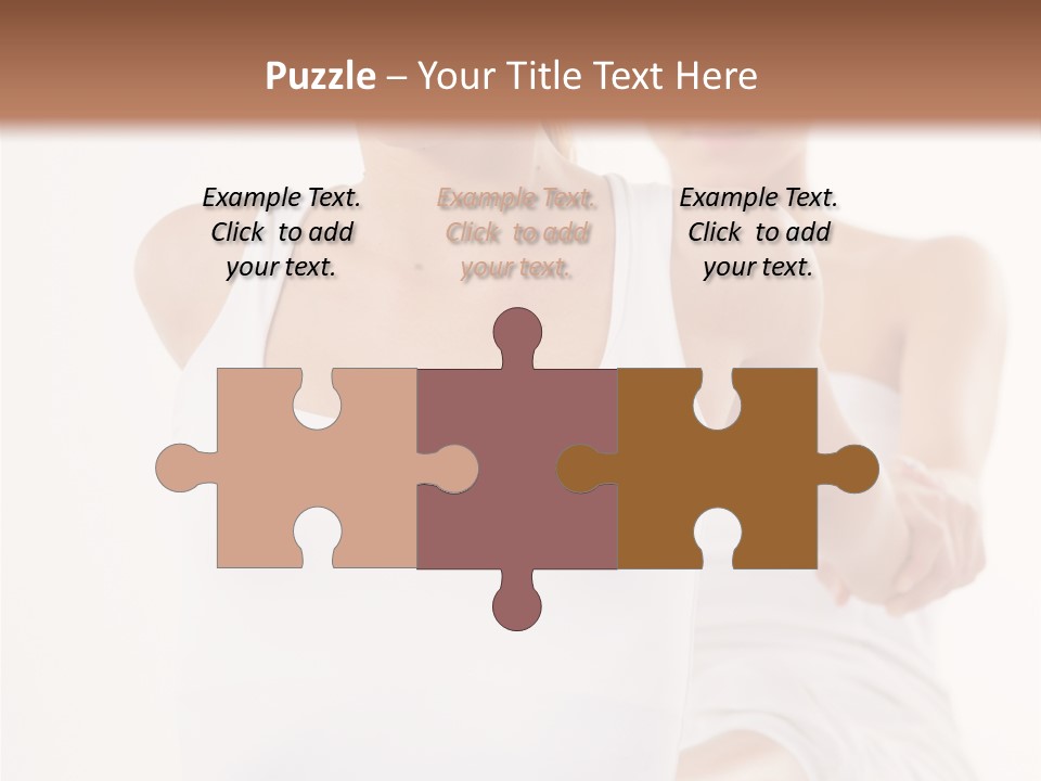 A Woman In A White Tank Top Is Doing Yoga PowerPoint Template