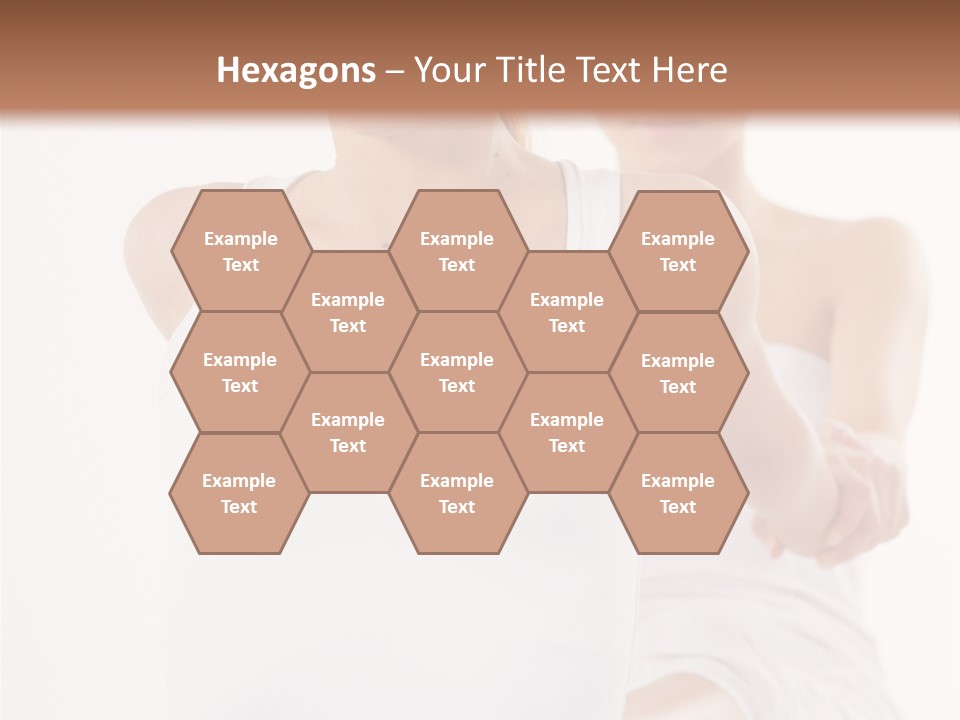 A Woman In A White Tank Top Is Doing Yoga PowerPoint Template